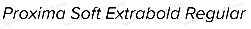 Proxima Soft Extrabold Regular字体转换
